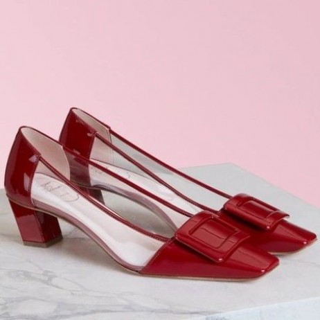 Roger Vivier Belle Vivier Pumper Røde Patent PVC