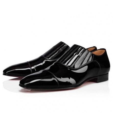 Christian Louboutin Oxford Greg på Sort Patent Kalv
