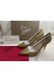 Christian Louboutin Hot Chick 100 Pumper Strass Pyntet Skinn Gull