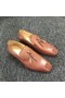 Christian Louboutin Løvetann Dusk Skinn Brune Loafers CL Butikk