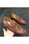 Christian Louboutin Løvetann Dusk Skinn Brune Loafers CL Butikk