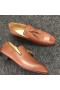 Christian Louboutin Løvetann Dusk Skinn Brune Loafers CL Butikk