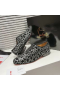 Christian Louboutin Greggy Dama Oxfords Fløyel Royal Broderi Sølv