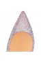 Christian Louboutin Kate Strass 100 Mm Pumper Metallic Semsket Versjon Ab