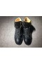 Christian Louboutin Loubikick Flatskjerm Høye Sneakers Kalveskinn Patent Leather Black