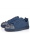 Christian Louboutin Louis Junior S Pik Pik Strass Joggesko Veau Velours Og Strass Pigger Denim