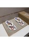 Christian Louboutin Menn Spike Flip Flop Mønster CL Hvit Sko Store