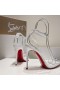 Christian Louboutin Spikoo 100mm Pumper PVC Og Lær Hvit