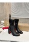 Christian Louboutin Stretchadoxa 70 Mm Lave Støvler Strukket Sort Kalveskinn