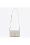 Saint Laurent Angie Kjede Bag White Diamond Lammeskinn