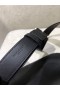 Saint Laurent Klassiske Monogram Belte Veske Svart Kornet Skinn