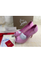 Christian Louboutin Hot Chick Alta 120 mm Pumper Patent Skinn Calipso