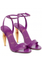 Christian Louboutin LipQueen Patent Lilla Eneste 100mm Sandaler