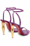 Christian Louboutin LipQueen Patent Lilla Eneste 100mm Sandaler