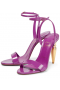 Christian Louboutin LipQueen Patent Lilla Eneste 100mm Sandaler
