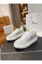 Dior Addict Sneaker Lave Toppen Hvit Grønn Gummi Tekstiler