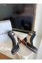 Dior D-Store Ankel Boot Beige Teknisk Stoff Kalv Skinn