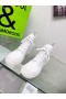 Dior D-Rise Ankel Boot Hvit Teknisk Stoff Kalveskinn