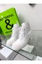 Dior D-Rise Ankel Boot Hvit Teknisk Stoff Kalveskinn