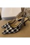Dior J'ADior Slingback 65mm Pumper Svart Houndstooth Broderi