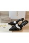 Dior Logo Bondage Pumper 85mm Svart