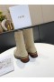Dior Quest Combat Boots Kalveskinn Preget Beige