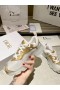 Dior Vibe Sneaker Hvit Mesh-Gull-Tone Teknisk Stoff