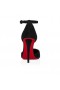 Christian Louboutin Astrida Bruden 100 Mm Strappy Pumper Veau Velours Svart Christian Louboutin Sko