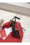 Christian Louboutin Ginko Jente 85mm Strappy Sandaler Patent Skinn Sort