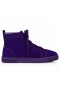Christian Louboutin Louis Orlato Høye Sneakers Veau Velours Jacaranda CL Sko