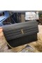 Saint Laurent Victoire Kjede Bag Svart Skinn Crinkled