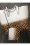 Christian Louboutin Cabata Øst-Vest-Leopard-Hvit Tote Bag Christian Louboutin Poser