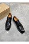 Christian Louboutin Capitano Oxford Patent Skinn Sort CL Sko