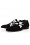 Christian Louboutin Løvetann Petunia Loafers Fløyel Og Patent Skinn Sort