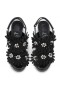 Christian Louboutin Floralou 100 Mm Sandaler Nappa Skinn Og Semsket Skinn Sort
