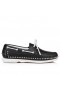 Christian Louboutin Gerockel Boat Sko Svart Kalv Skinn CL Sko