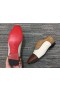 Christian Louboutin Greggo Oxfords Veau Velours Kalv Skinn Hvit Brun