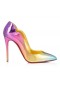 Christian Louboutin Hot Chick 100 Mm Pumper Boreale Specchio Skinn Flerfarget