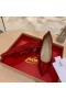 Christian Louboutin Kate Ballerina Flats Patent Skinn Rød