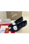 Christian Louboutin Kate Perforert Pekte Toe Skinn 85MM Pumper Svart CL Sko