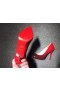 Christian Louboutin Kate Pumper 85 mm Patent Skinn Gradient Rød