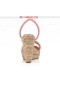 Christian Louboutin Malfadina Zeppa Sandaler 120mm Patent Kalv Lær Rosa