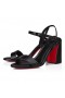 Christian Louboutin Miss Jane Sandal 85 Mm Sandaler Nappa Skinn Sort Christian Louboutin Sko