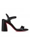 Christian Louboutin Miss Jane Sandal 85 Mm Sandaler Nappa Skinn Sort Christian Louboutin Sko