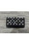 Christian Louboutin Paloma Clutch Semsket skinn og Kalv Skinn og Nagler, Svart