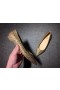 Christian Louboutin Pigalle Ballett Leiligheter Strass Embellished Gold CL Sko