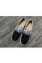 Christian Louboutin Pik Båt Pigger Slip-on Sko Patent Leather Svart Hvit