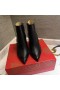 Christian Louboutin Willetta Ankel Boots 100mm Kalveskinn med Pigger Svart
