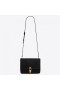 Saint Laurent Carre Satchel Bag Svart Semsket Skinn Saint Laurent Poser