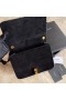 Saint Laurent Carre Satchel Bag Svart Semsket Skinn Saint Laurent Poser